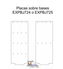 Placa pendientes enchufe para bases EXPBJ724 ó EXPBJ725
